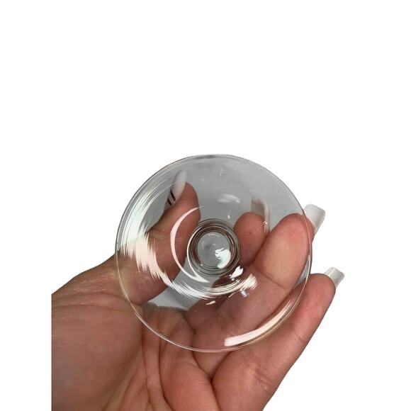 Set of 4 Clear Crystal Glasses Unknown‎ Design - Picture 5 of 5